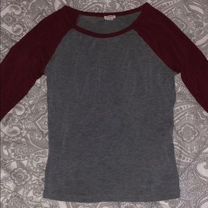 Garage long sleeve baseball tee